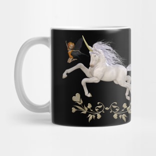 Cute little fayri with wonderful unicorn Mug